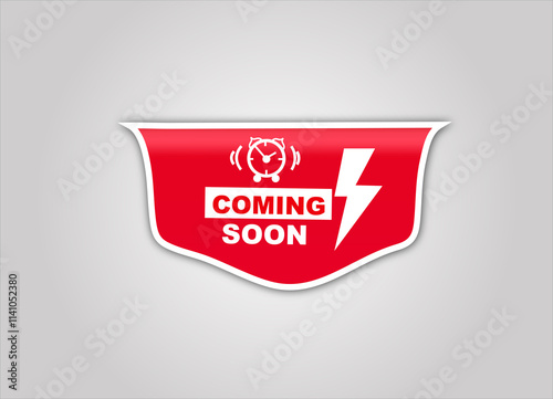  red flat sale web banner for coming soon banner and poster