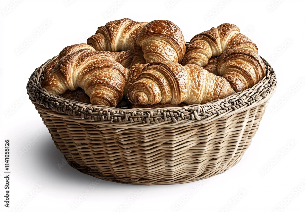 basket of croissants basket of croissants