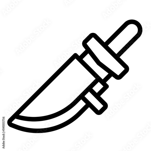Viking Dagger Knife outline icon weapon