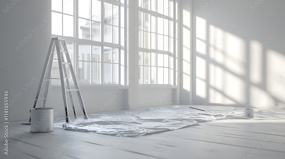 Obraz premium After renovations clear out a room in your home
