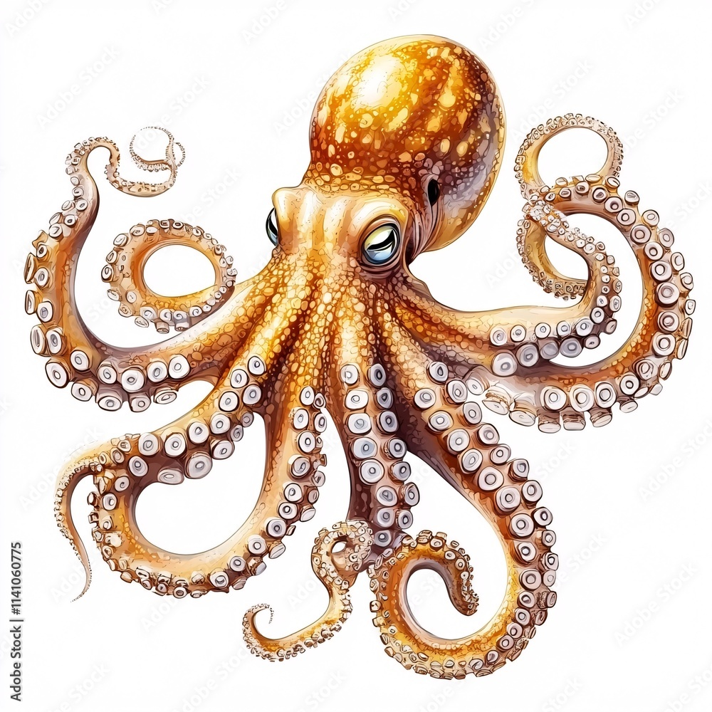 Obraz premium octopus isolated on white