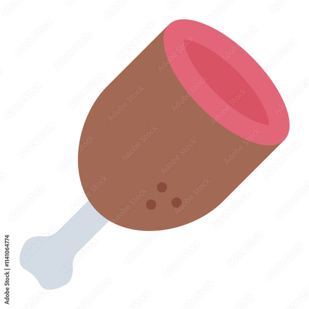 Meat Leg flat icon meat drumstick cuisine Meat Leg flat icon meat drumstick cuisine
