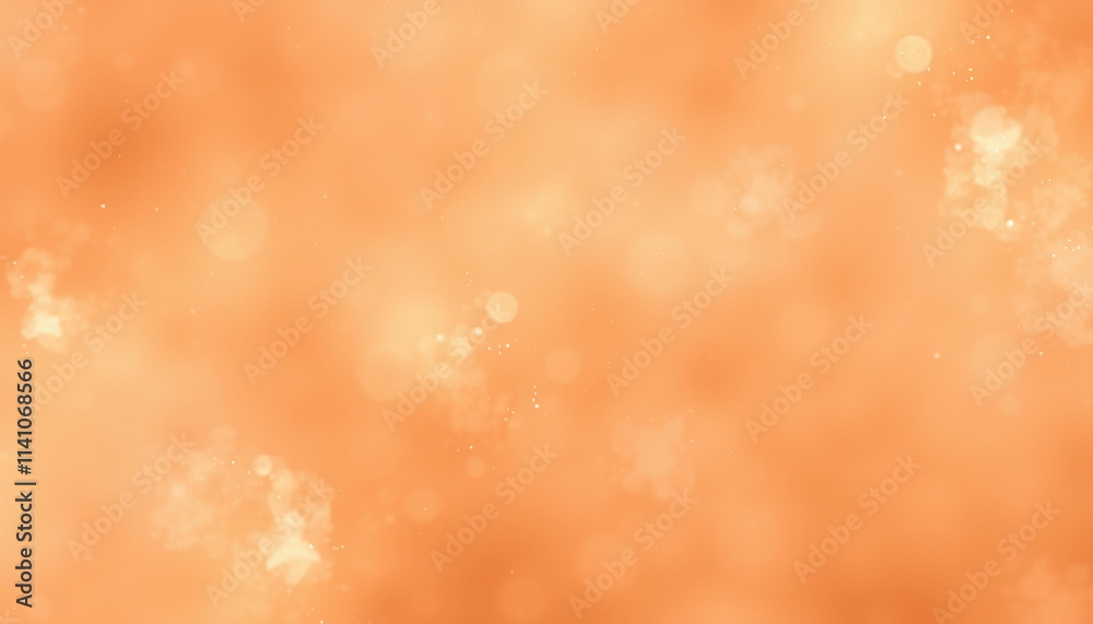 Abstract Orange Background with Glowing Particles Abstract Orange Background with Glowing Particles