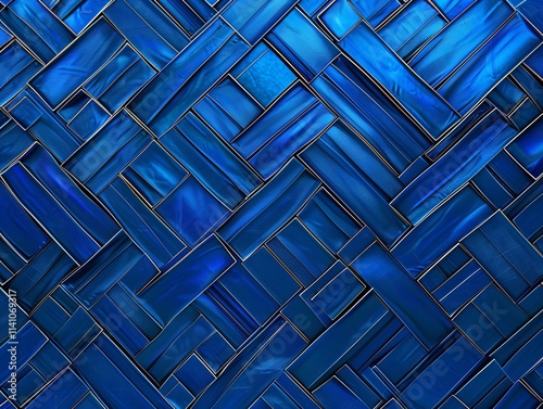 Blue Jewel background with a bold solid deep sapphire blue base