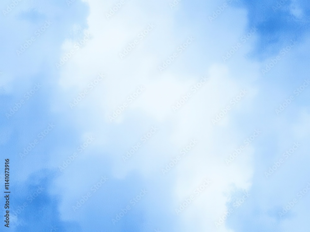 Obraz premium Abstract light blue watercolor background resembling soft waves, artistic, elegant, serene