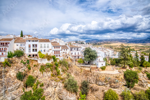 Historic old white village of Ronda, Spain
