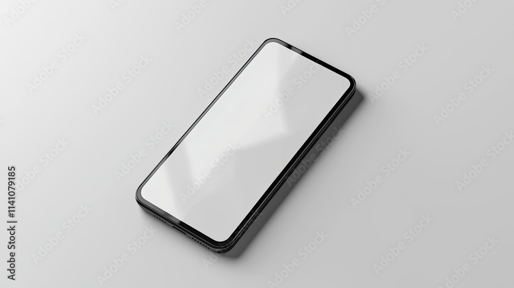 A sleek smartphone lying on a flat surface, showcasing a minimalist design. A sleek smartphone lying on a flat surface, showcasing a minimalist design.