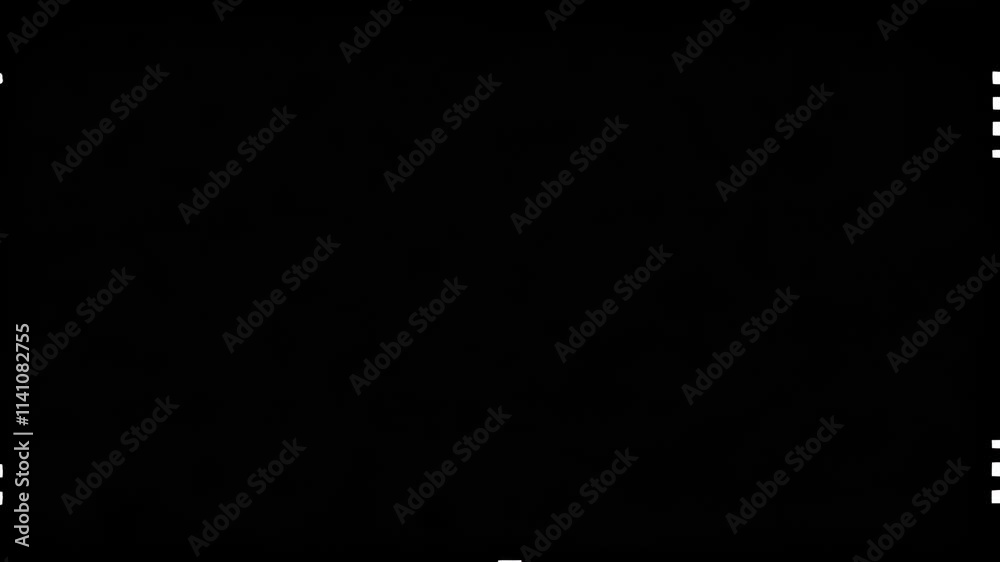 Nostalgic Film Grain Animation Flickering Over Crisp White Background, Evoking Old Memory Tones Past