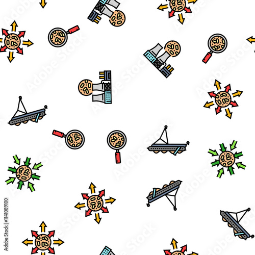 wood pellets timber plywood vector seamless pattern thin line illustration