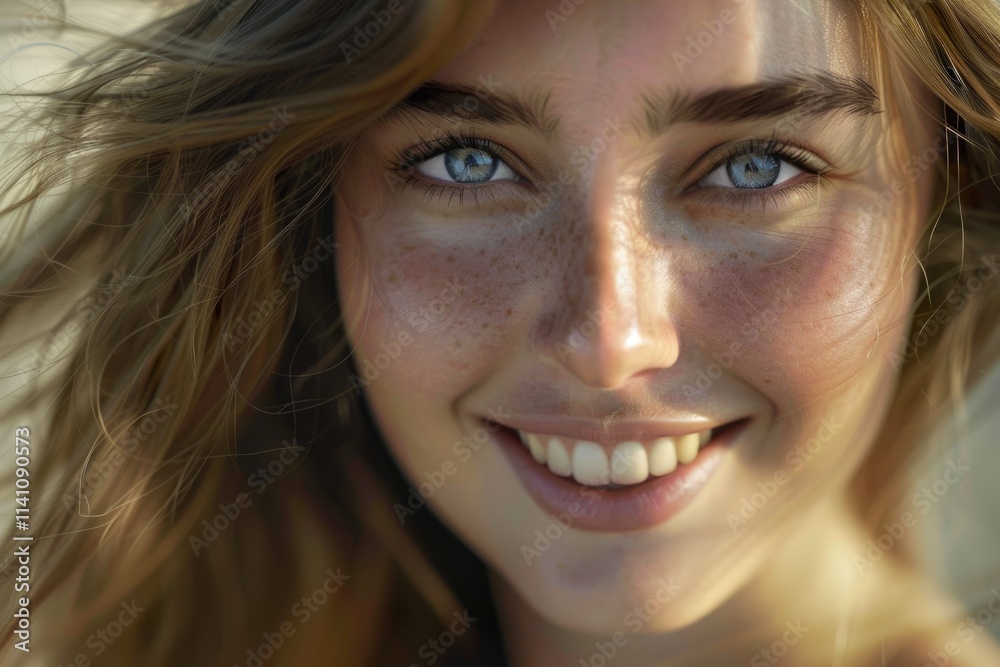 Portrait of a young smiling woman Portrait of a young smiling woman
