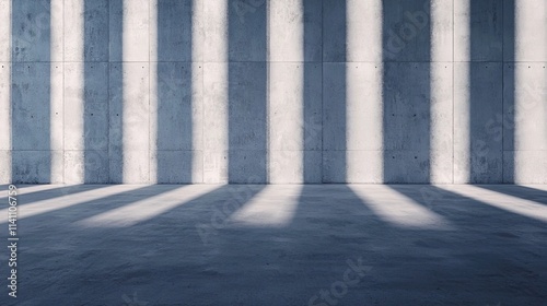 Wallpaper Mural Empty Room with Shadows on Concrete Wall, Apartment with blank space and dark tones concept. Torontodigital.ca