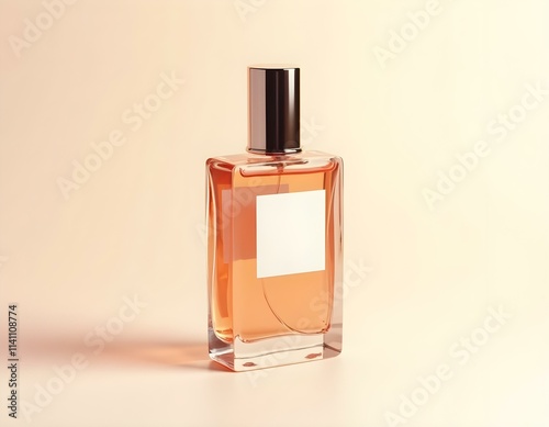 Perfume bottle 3D render icon isolated on transparent background cutout ia