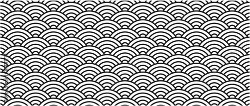 traditional japanese seamless wave pattern