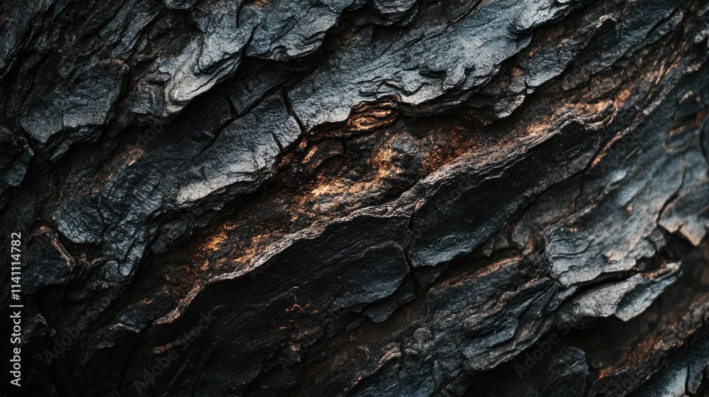 Dark Textured Bark: A Close-Up of Nature's Abstract Art Dark Textured Bark: A Close-Up of Nature's Abstract Art