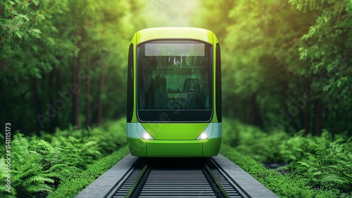 Enhancing sustainable public transportation green transit solutions in urban environments for a cleaner future photo