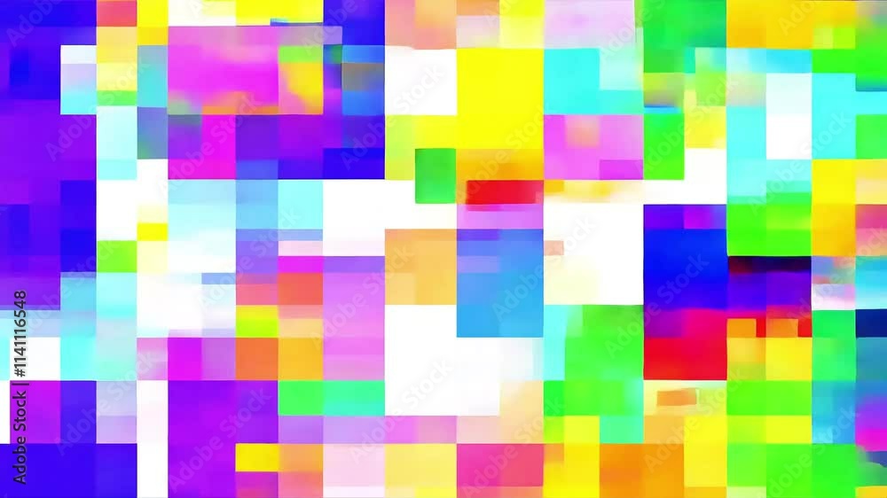 A dynamic display of colors transitions smoothly, with bright pixels forming unique abstract shapes, creating a lively visual composition that captivates the viewer A dynamic display of colors transitions smoothly, with bright pixels forming unique abstract shapes, creating a lively visual composition that captivates the viewer