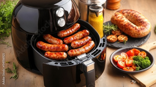 Delicious Sausages in an Air Fryer for Breakfast