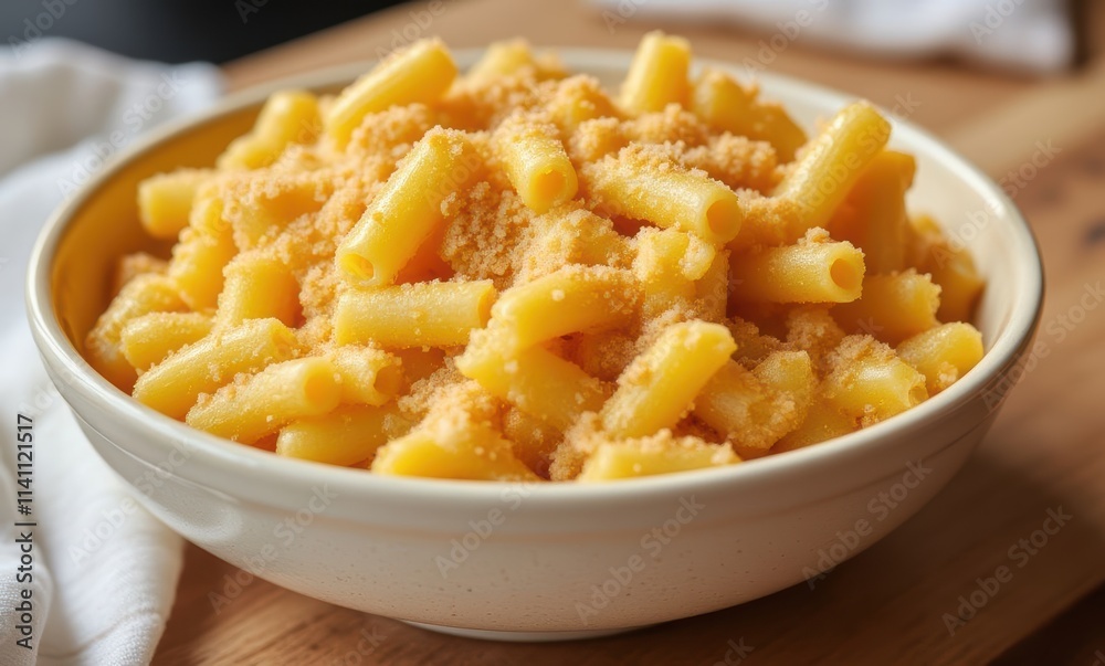 Delicious macaroni with cheese topping Delicious macaroni with cheese topping