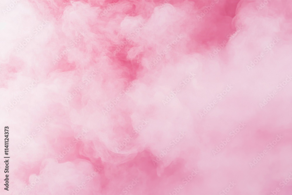 Fototapeta premium Pink smoke clouds create a dreamy abstract background