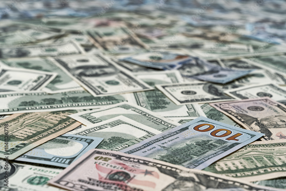 Background of US dollar bills. Fiancial concept. Background of US dollar bills. Fiancial concept.