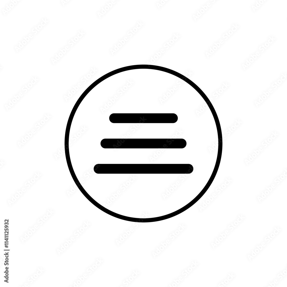 menu button icon, simple flat style, illustration, logo sign symbol pictogram template, for ui or ux isolated on white for mobile app, editable menu button icon, simple flat style, illustration, logo sign symbol pictogram template, for ui or ux isolated on white for mobile app, editable