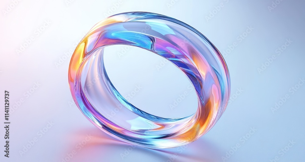 Surreal Translucent Ring with Pastel Colors and Ambient Light Surreal Translucent Ring with Pastel Colors and Ambient Light