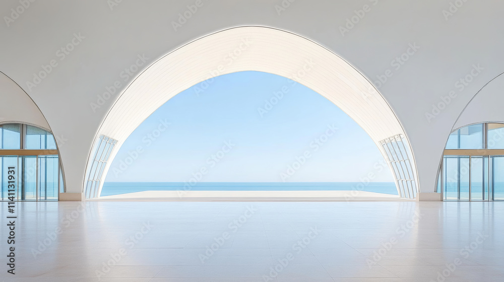 Fototapeta premium White Seaside Architecture Square