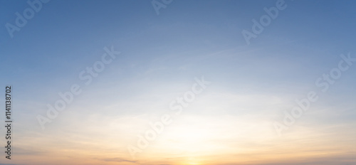 Wallpaper Mural Beautiful morning or evening blue and orange sky while sunsets or sunrises taken at the sea used as natural blackground texture Torontodigital.ca