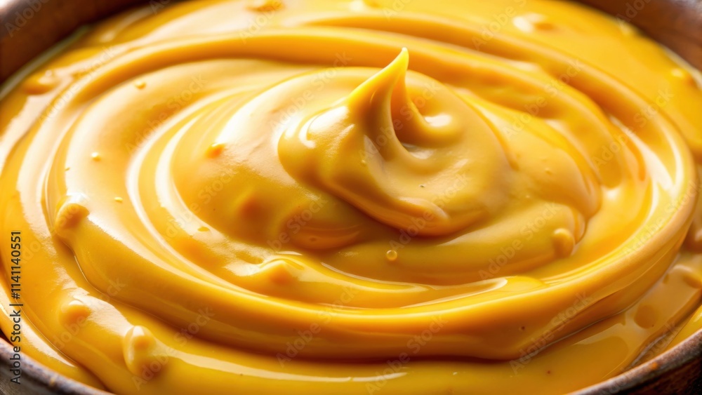 Close up of vibrant yellow cheese sauce with a creamy and smooth texture, cheese, sauce, close up, creamy, smooth, vibrant Close up of vibrant yellow cheese sauce with a creamy and smooth texture, cheese, sauce, close up, creamy, smooth, vibrant