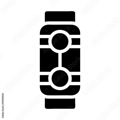Smartwatch icon. Concept of wearable technology and connectivity.
