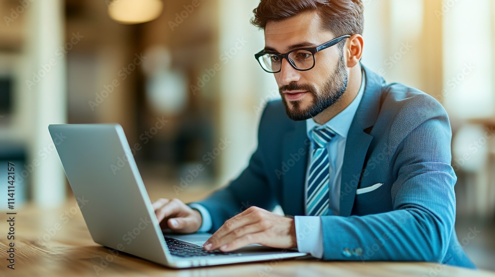 Professional analyzing trending products on a laptop screen Reviewing detailed graphs and insights for data-driven decision-making in business Professional analyzing trending products on a laptop screen Reviewing detailed graphs and insights for data-driven decision-making in business