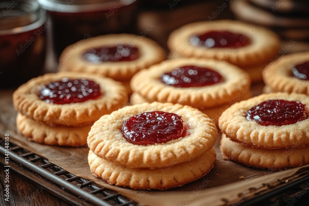Peanut Butter Thumbprint Cookies with Jelly Filling Peanut Butter Thumbprint Cookies with Jelly Filling