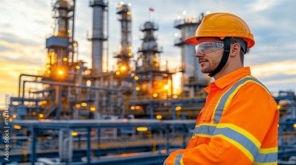 An engineer in a safety helmet merged with an oil plant through double exposure, symbolizing the harmony of industrial innovation, safety, and environmental awareness. An engineer in a safety helmet merged with an oil plant through double exposure, symbolizing the harmony of industrial innovation, safety, and environmental awareness.