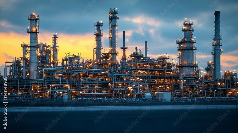 A double exposure composition of an engineer in a helmet set against an oil plant, capturing the interplay of safety, technology, and environmental priorities. A double exposure composition of an engineer in a helmet set against an oil plant, capturing the interplay of safety, technology, and environmental priorities.