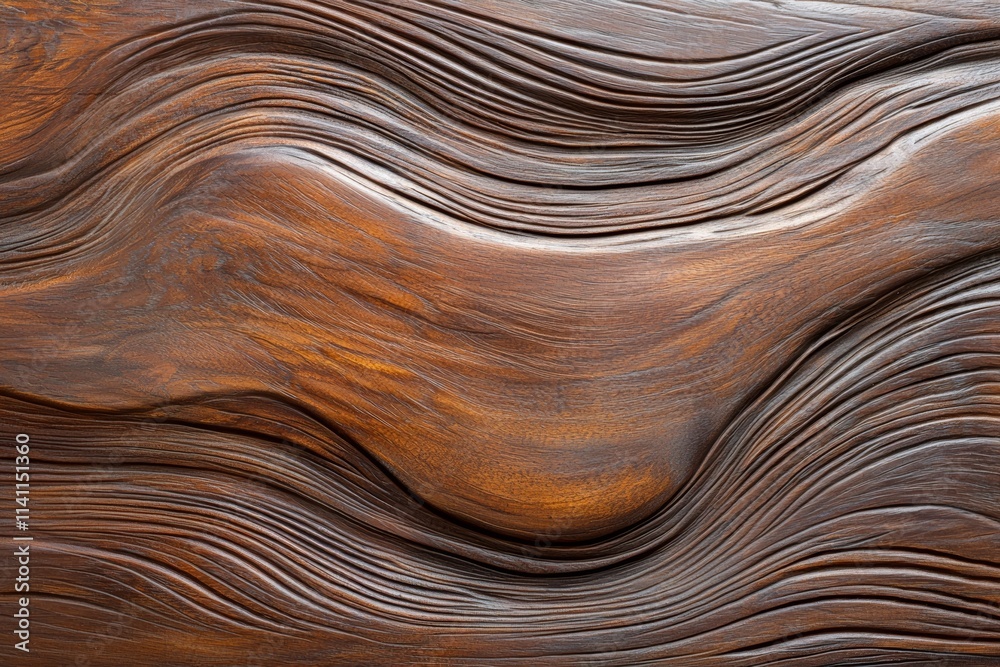 A wooden surface with a wave pattern A wooden surface with a wave pattern