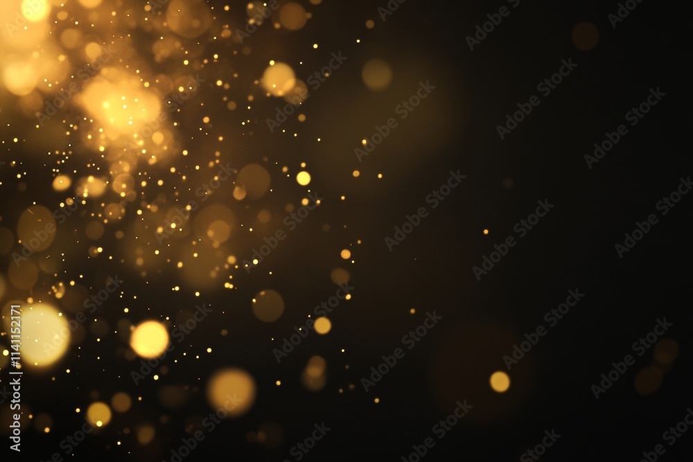 A black background with gold glitter A black background with gold glitter