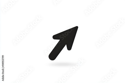 Free Download Black cursor arrow on white background - GFXLoad