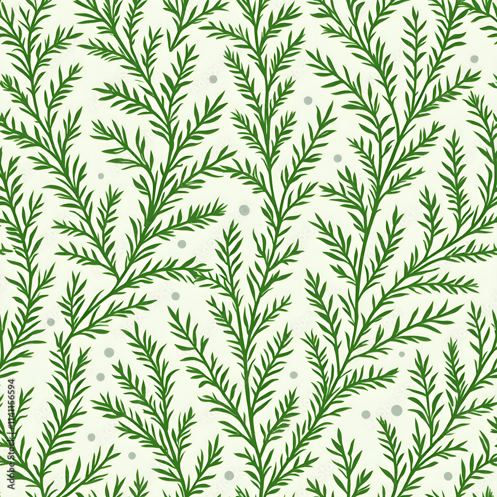Fototapeta premium Green Leaves Pattern