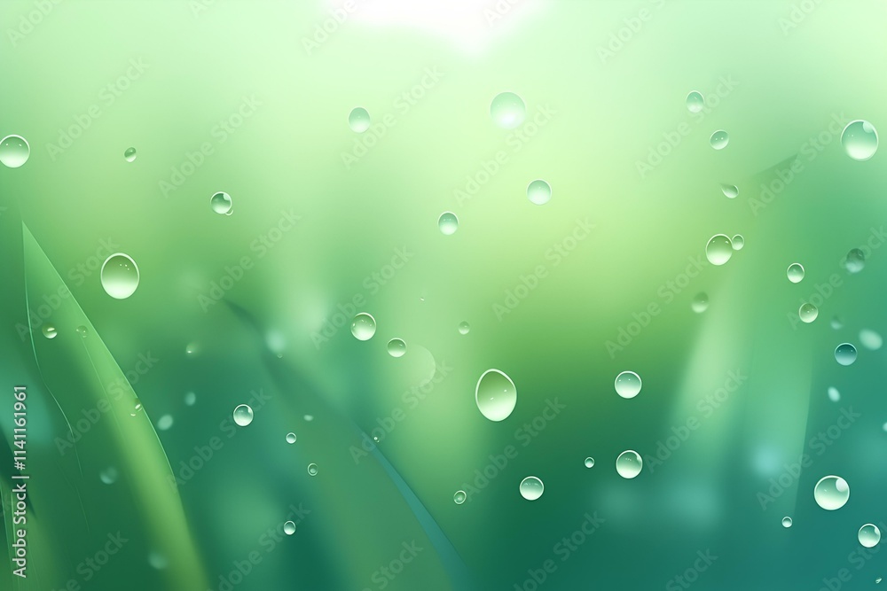 custom made wallpaper toronto digitalwater drops on green leaf