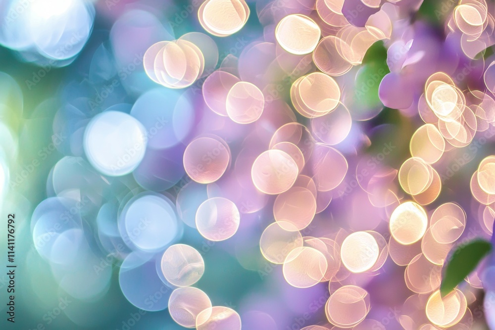 A blurry image of a purple and blue background with many small circles A blurry image of a purple and blue background with many small circles