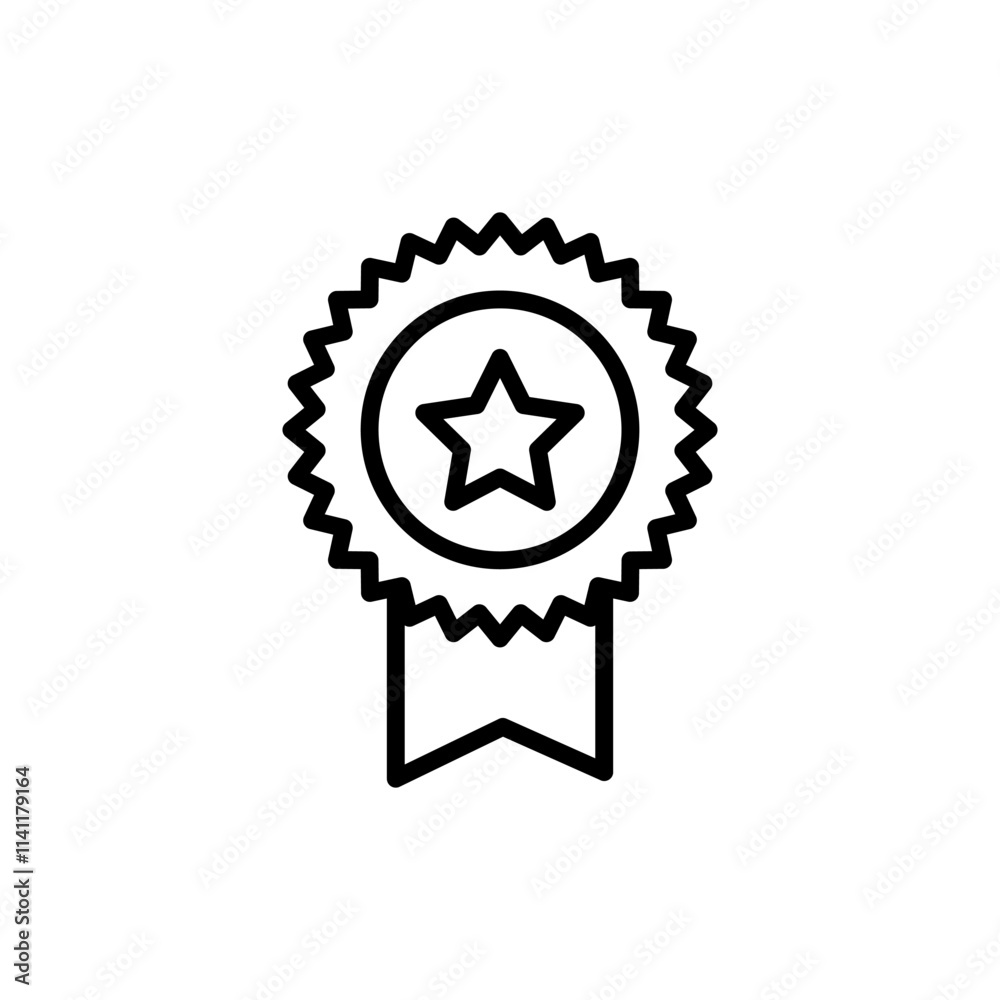 Badge icon vector. Awards icon vector. Achieve sign and symbols. Stamp Badge icon vector. Awards icon vector. Achieve sign and symbols. Stamp