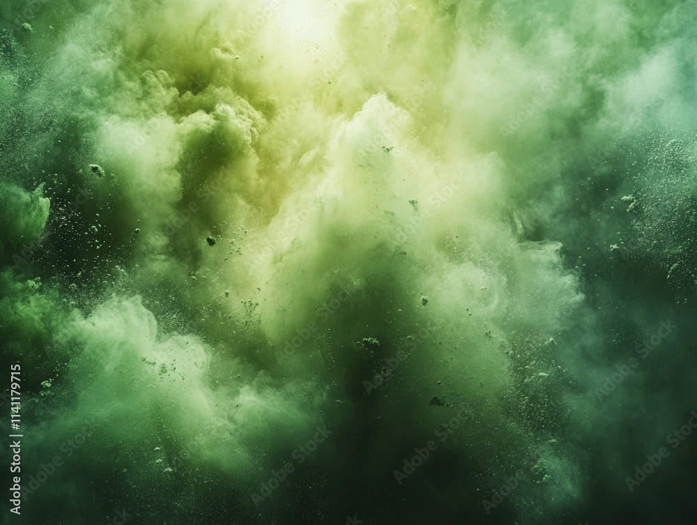 Dynamic underwater explosion ocean depths abstract imagery green hues unique perspective environmental forces Dynamic underwater explosion ocean depths abstract imagery green hues unique perspective environmental forces