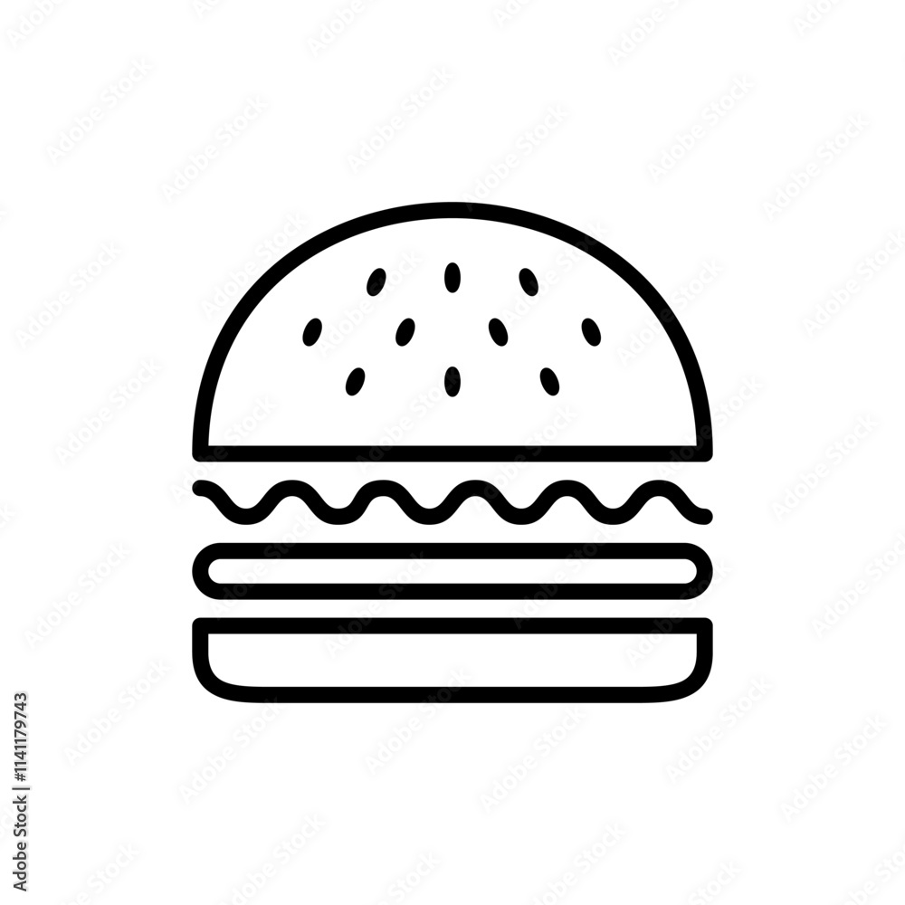 Burger icon vector. burger sign and symbol. hamburger Burger icon vector. burger sign and symbol. hamburger