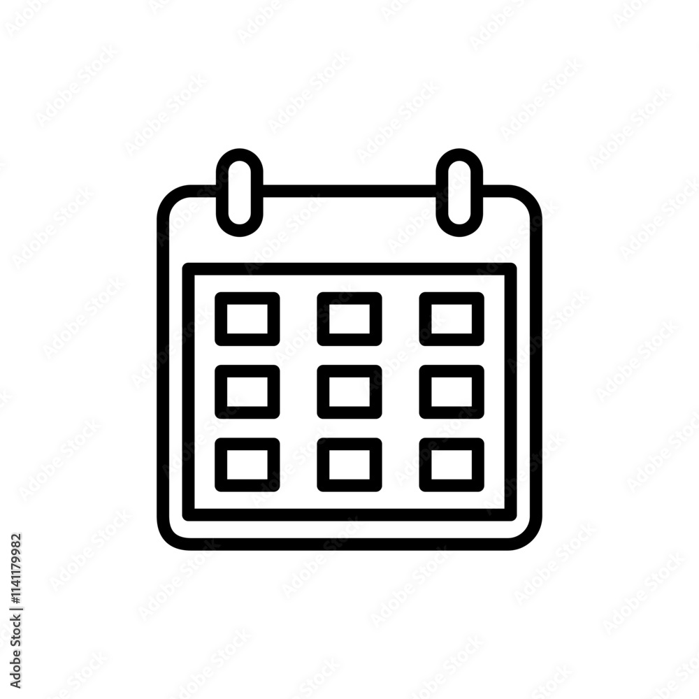 Calendar icon vector. Calender sign and symbol. Schedule icon symbol Calendar icon vector. Calender sign and symbol. Schedule icon symbol