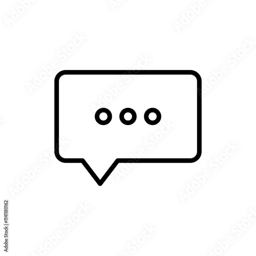 Chat icon vector. speech bubble sign and symbol. comment icon. message