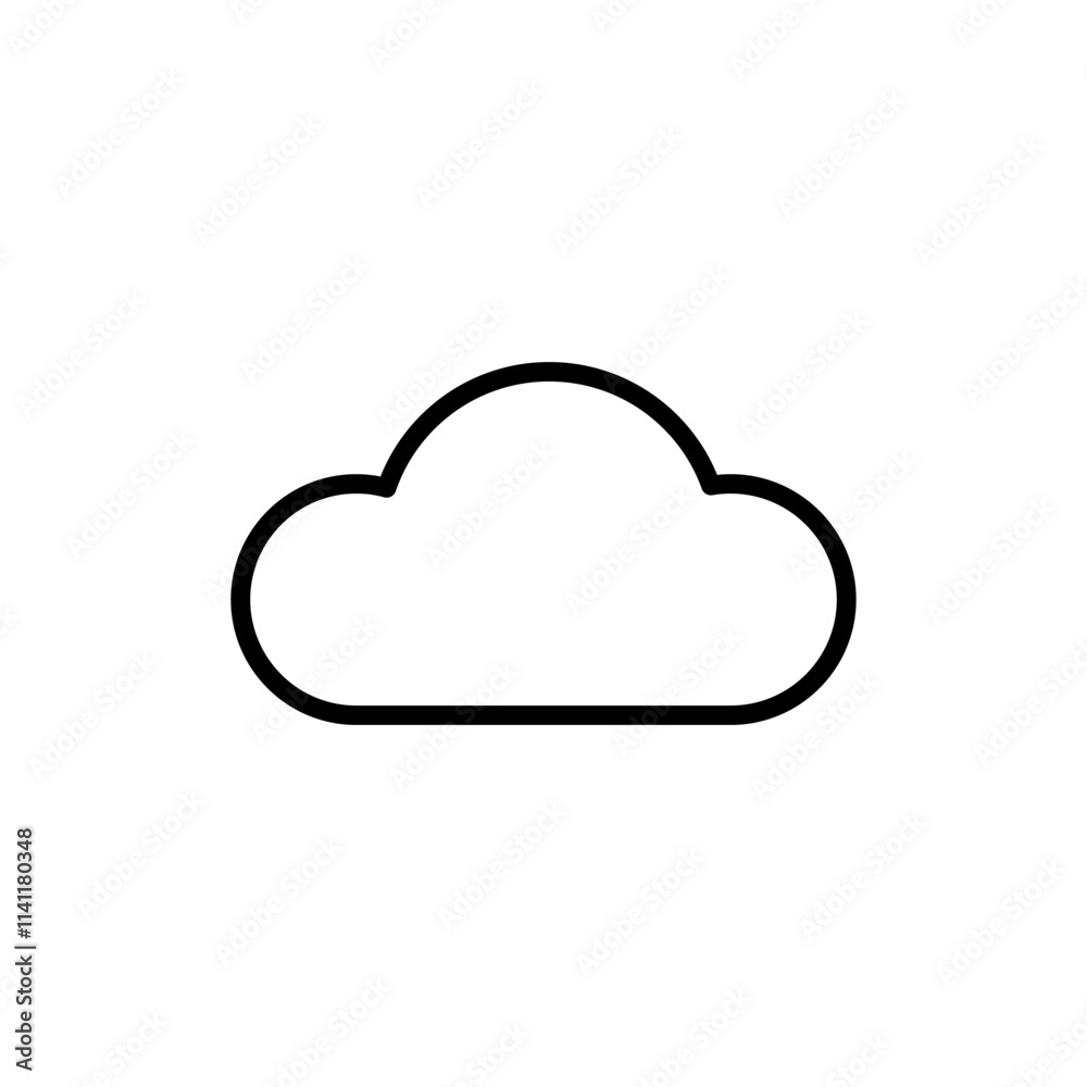 Cloud icon vector. cloud sign and symbol Cloud icon vector. cloud sign and symbol