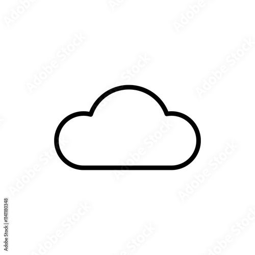 Cloud icon vector. cloud sign and symbol