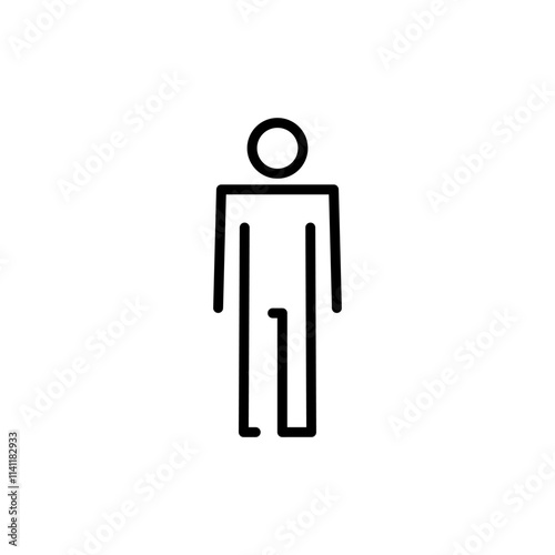 Man icon vector. male sign and symbol. human symbol