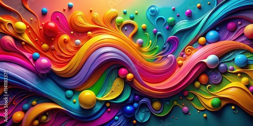 Colorful abstract background with a mix of vibrant hues and shapes, abstract, colorful, background, vibrant, hues, shapes