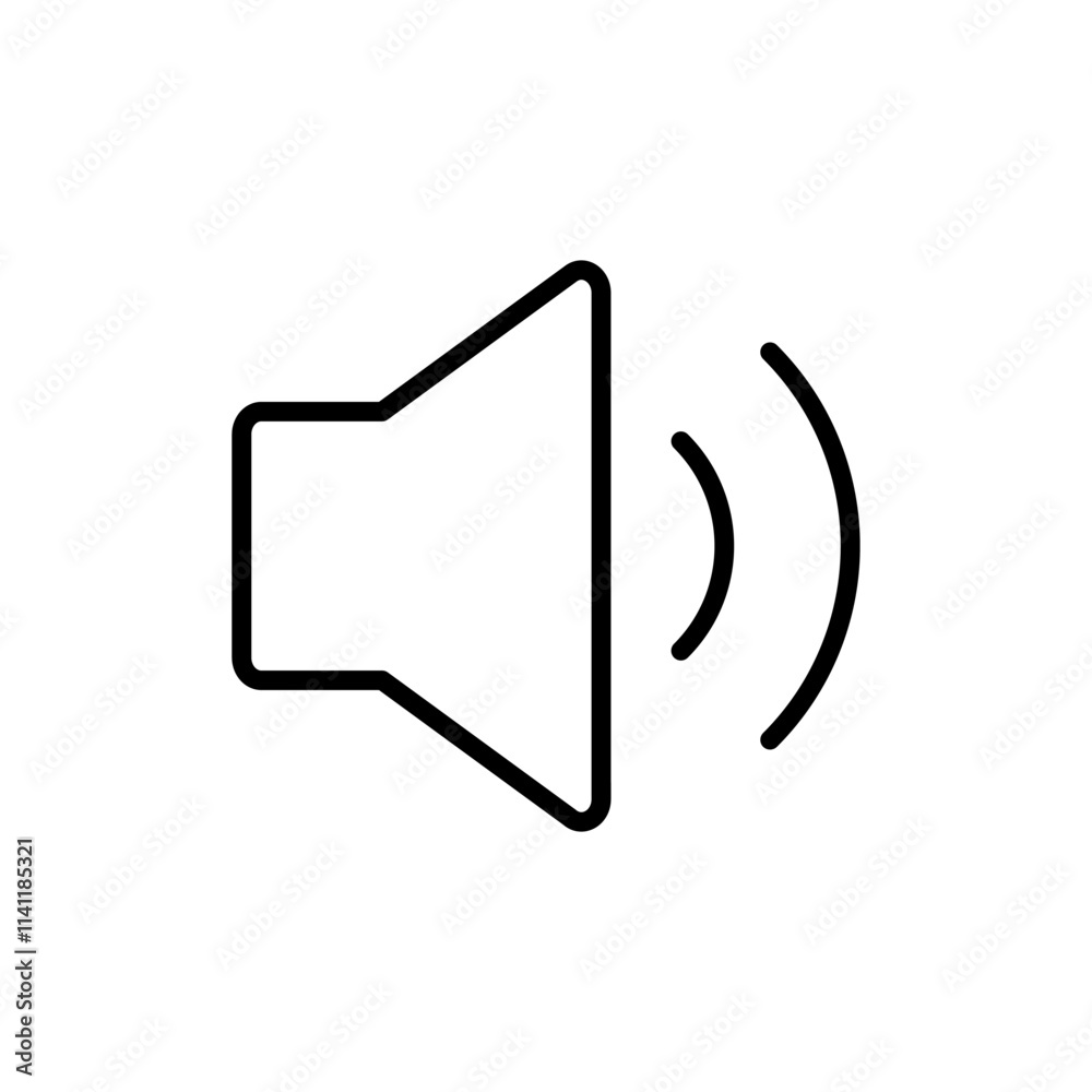 Speaker icon vector. volume sign and symbol. loudspeaker icon. sound symbol Speaker icon vector. volume sign and symbol. loudspeaker icon. sound symbol